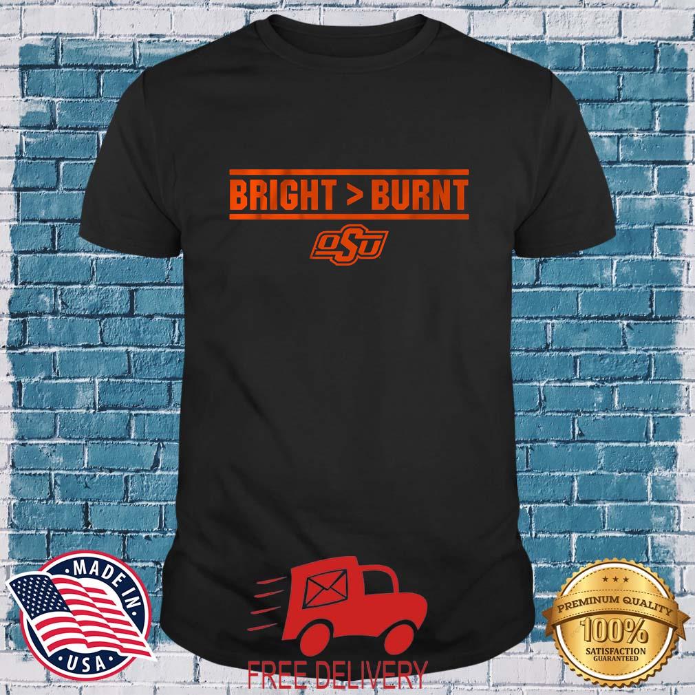 Oklahoma State Football Bright ' Burnt Shirt