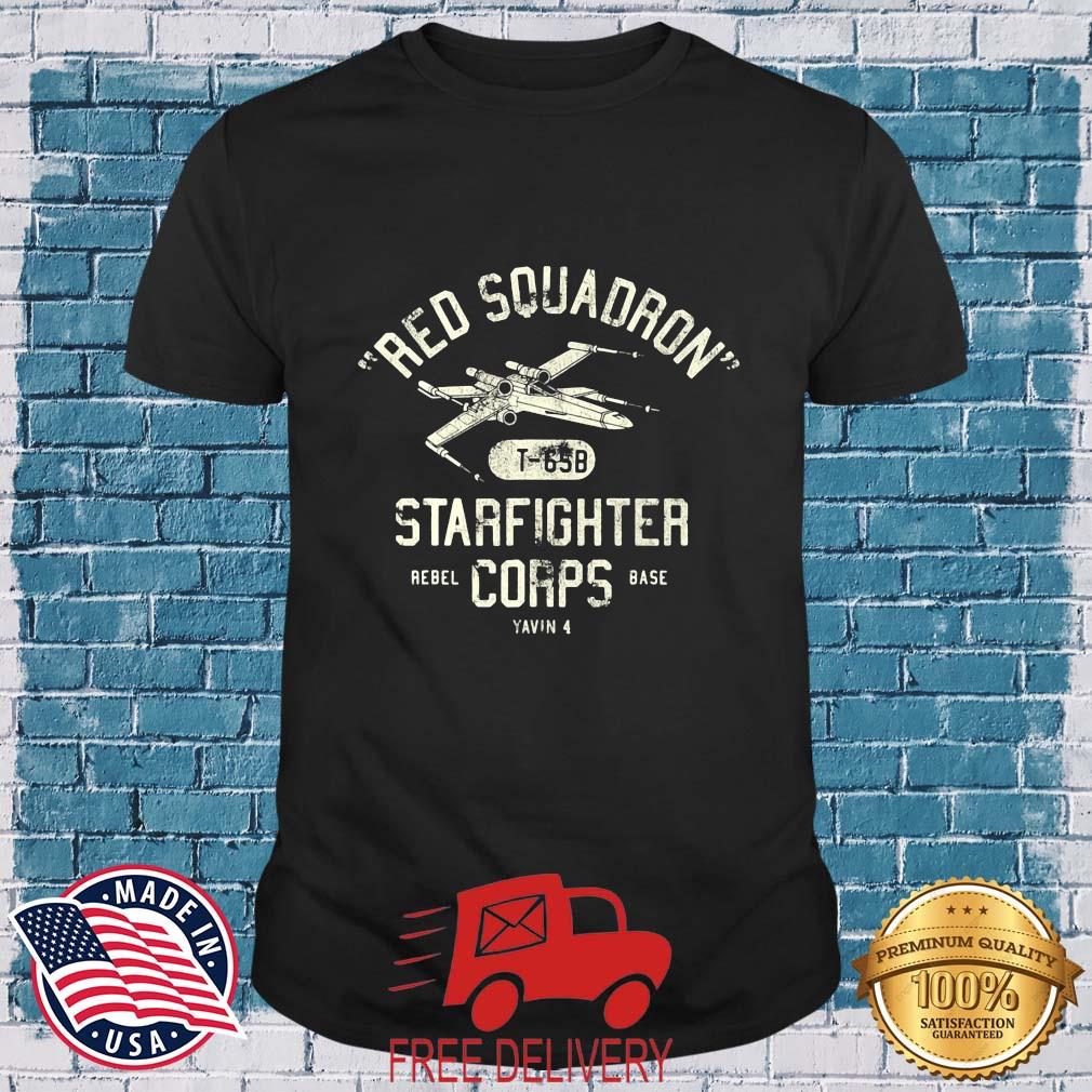 Stars Wing Red Squadron Starfighter Rebel Corps Base Shirt